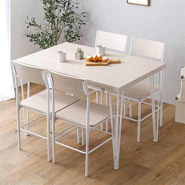 BFR-5■さわやかな背もたれ付きオシャレダイニング5点セット