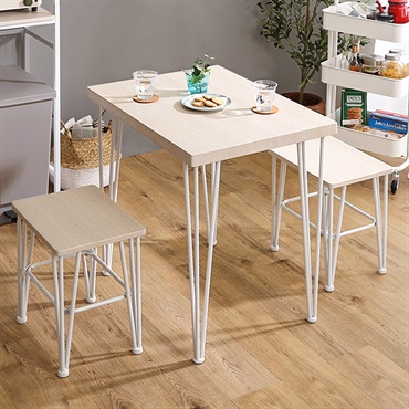 FRD-3■さわやかなオシャレダイニング3点セット 【Frais-フレ-】