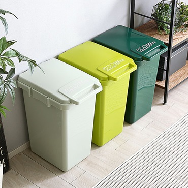 SH-01-ECNG45■日本製ダストボックス(大容量45L)ジョイント連結対応、ワンハンド開閉【econtainer-GreenStyle-】