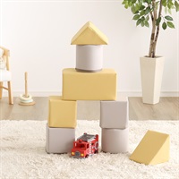 パステルカラーの積み木クッション　ミニサイズ　【BLOCCHI mini－ブロッチ ミニ－】 8個セット