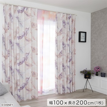 DISNEY/ディズニー　ドレープカーテン　100×200cm×1枚【MICKEY/Fran　ミッキー/フラン】