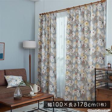 DISNEY/ディズニー　ドレープカーテン　100×178cm×1枚【TINY FLOWER　タイニーフラワー】