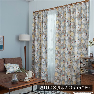 DISNEY/ディズニー　ドレープカーテン　100×200cm×1枚【TINY FLOWER　タイニーフラワー】