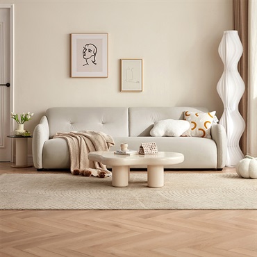 ベルベット生地コンパクトソファ 2人掛け