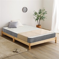 2分で完成！組立簡単ベッド ボンネルコイルマットレスセット(シングル)