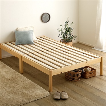 2分で完成！組立簡単ベッド ハイタイプ【Trans-トランズ-】(セミダブル)